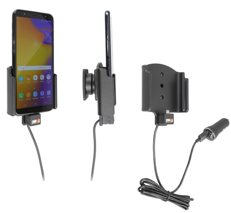 Brodit Aktiv holder med USB-kabel og cigarettadapter, Samsung Galaxy J4+ (SM-J415)  i gruppen Billyd / Smartphone til bilen / Mobilholdere hos BRL (240721086)