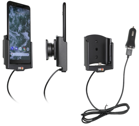 Brodit Aktiv holder med USB-kabel og cigg-adapter, Google Pixel 3  i gruppen Billyd / Smartphone til bilen / Mobilholdere hos BRL (240721088)