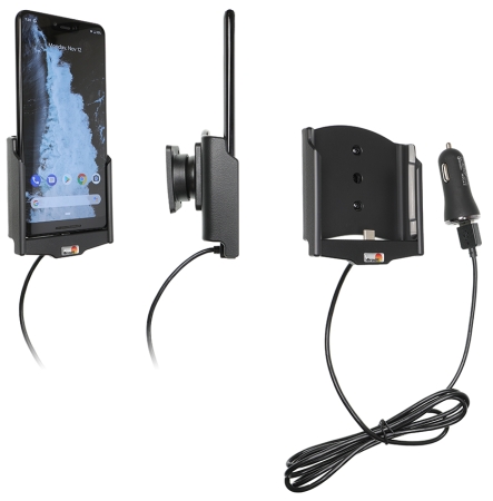 Brodit Aktiv holder med USB-kabel og cigg-adapter, Google Pixel 3 XL  i gruppen Billyd / Smartphone til bilen / Mobilholdere hos BRL (240721089)
