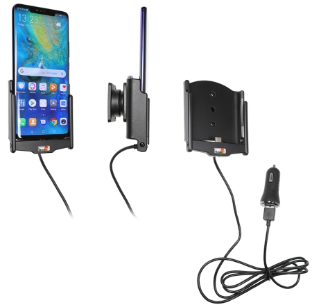 Brodit Aktiv holder med USB-kabel og cigarettadapter, Huawei Mate 20 Pro  i gruppen Billyd / Smartphone til bilen / Mobilholdere hos BRL (240721096)