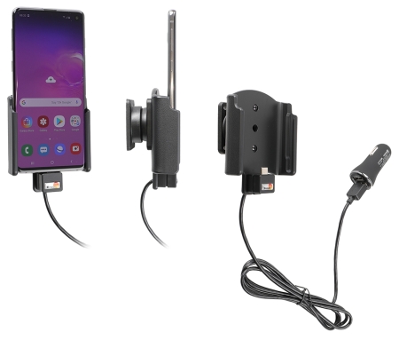 Brodit Aktiv holder med USB-kabel og cigarettadapter, Samsung Galaxy S10  i gruppen Billyd / Smartphone til bilen / Mobilholdere hos BRL (240721115)