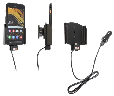 Brodit Aktiv holder med USB-kabel og cigarettadapter, Samsung Galaxy XCover 4s  i gruppen Billyd / Smartphone til bilen / Mobilholdere hos BRL (240721133)