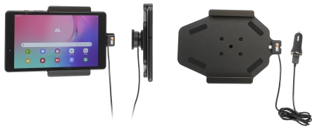 Brodit Aktiv holder med USB-kabel og cigarettadapter, Samsung Galaxy Tab A 8.0 (2019 SM-T290/SM-T295)  i gruppen Billyd / Smartphone til bilen / Mobilholdere hos BRL (240721162)