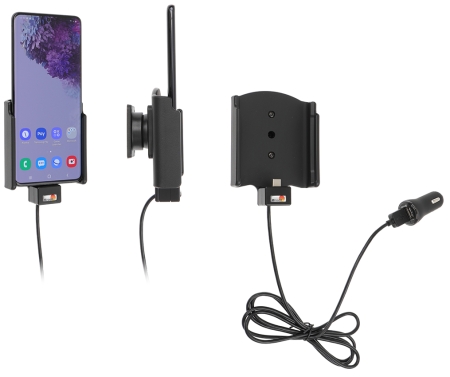 Brodit Aktiv holder med USB-kabel og cigarettadapter, Samsung Galaxy S20 Plus 5G (SM-G986B/SM-G986F)  i gruppen Billyd / Smartphone til bilen / Mobilholdere hos BRL (240721191)