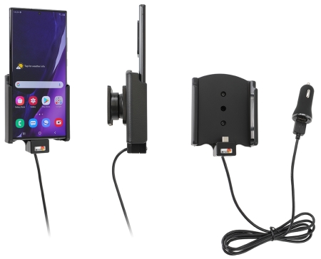 Brodit Aktiv holder med USB-kabel og cigarettadapter, Samsung Galaxy Note 20 Ultra 5G  i gruppen Billyd / Smartphone til bilen / Mobilholdere hos BRL (240721222)