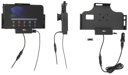 Brodit Aktiv holder med USB-kabel og cigg-adapter, Samsung Galaxy Tab Active 2 SM-T390/SM-T395/3 SM-T570/SM-T575 i gruppen Billyd / Smartphone til bilen / Mobilholdere hos BRL (240721225)