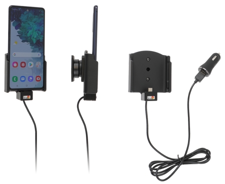 Brodit Aktiv holder med USB-kabel og cigarettadapter, Samsung Galaxy S20 FE (SM-G780/SM-G781)  i gruppen Billyd / Smartphone til bilen / Mobilholdere hos BRL (240721240)