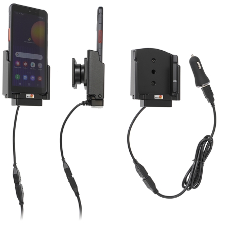 Brodit Aktiv holder med USB-kabel og cigarettadapter, Samsung Galaxy Xcover 5  i gruppen Billyd / Smartphone til bilen / Mobilholdere hos BRL (240721243)