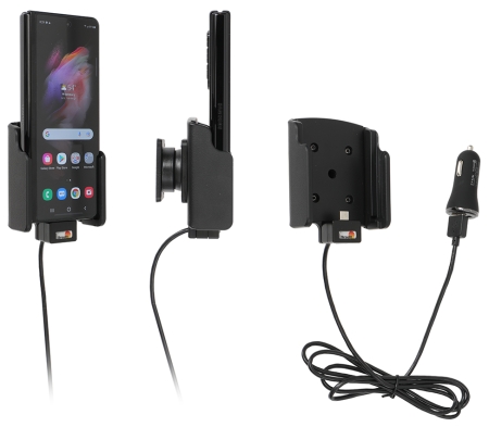 Brodit Aktiv holder med USB-kabel og cigarettadapter, Samsung Galaxy Z Fold3 5G  i gruppen Billyd / Smartphone til bilen / Mobilholdere hos BRL (240721272)
