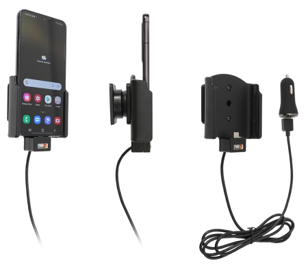Brodit Aktiv holder med USB-kabel og cigarettadapter, Samsung Galaxy S22 5G SM-S901B/SM-S901B/DS  i gruppen Billyd / Smartphone til bilen / Mobilholdere hos BRL (240721293)