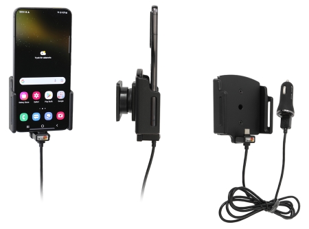 Brodit Aktiv holder med USB-kabel og cigarettadapter, Samsung Galaxy S22+ 5G (SM-S906B/SM-S906B/DS)  i gruppen Billyd / Smartphone til bilen / Mobilholdere hos BRL (240721299)