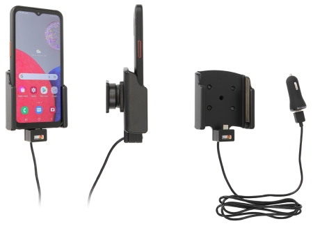 Brodit Aktiv holder med USB-kabel og cigarettadapter, Samsung Galaxy Xcover 6 Pro  i gruppen Billyd / Smartphone til bilen / Mobilholdere hos BRL (240721313)