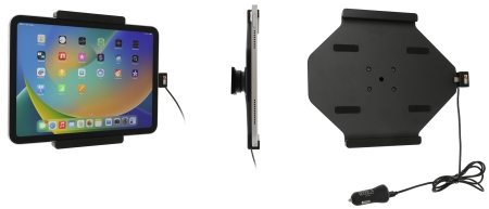 Brodit Aktiv holder med USB-kabel og cigarettadapter, Apple iPad 10th Gen (A2696, A2757, A2777)/2025 A16 (A3354, A3355, A3356) i gruppen Nyheter hos BRL (240721339)