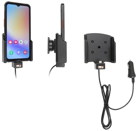 Brodit Aktiv holder med USB-kabel og cigarettadapter, Samsung Galaxy Xcover 7  i gruppen Billyd / Smartphone til bilen / Mobilholdere hos BRL (240721380)