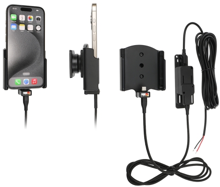 Brodit Aktiv holder for fast installasjon, Apple iPhone 15/15 Pro i gruppen Billyd / Smartphone til bilen / Mobilholdere hos BRL (240727369)