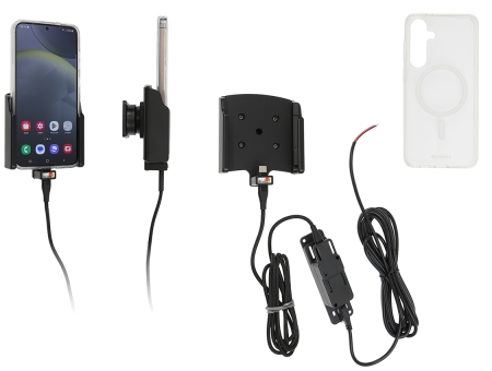 Brodit Mobildeksel med Aktiv holder for fast installasjon, Samsung Galaxy S24+ SM-S926B/DS  i gruppen Billyd / Smartphone til bilen / Mobilholdere hos BRL (240727405)