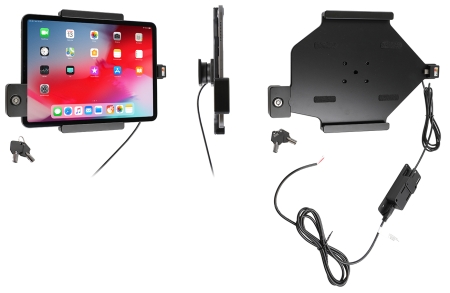 Brodit Holder med nøkkel-lås, Apple iPad Air 11 (A2902, A2903, A2904)/Air 11 2025 M3 (A3266, A3267, A2370)/Air 4th Gen (A2072, A2316, A2324, A2325)/Air 5th Gen (A2588, A2589, A2591)/Pro 11 2018 (A1980, A2013, A1934, A1979)/Pro 11 2020 2nd Generation  (A20 i gruppen Billyd / Smartphone til bilen / Mobilholdere hos BRL (240736094)