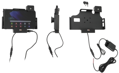 Brodit Holder med nøkkel-lås, Samsung Galaxy Tab Active 2 SM-T390/SM-T395/3 SM-T570/SM-T575/5 SM-X300/SM-X306B i gruppen Billyd / Smartphone til bilen / Mobilholdere hos BRL (240736225)