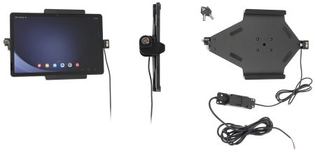 Brodit Holder med nøkkel-lås, Samsung Galaxy Tab A9+ 11 SM-X210/SM-X215 LTE/SM-X216 5G  i gruppen Billyd / Smartphone til bilen / Mobilholdere hos BRL (240736389)