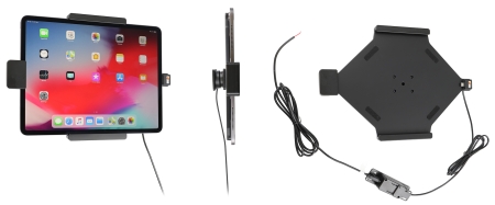 Brodit Holder med fjærlås, Apple iPad Air 13 2024  (A2898, A2899, A2900)/Air 13 2025 M3 (A3268, A3268, A2371)/Pro 12,9 2018 (A1876, A1895, A1983, A2014)/Pro 12.9 2020 (A2069, A2232, A2229)/Pro 13 (A2925, A2926, A3007) i gruppen Billyd / Smartphone til bilen / Mobilholdere hos BRL (240747095)