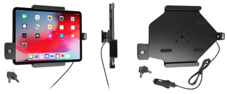 Brodit Holder med nøkkel-lås, Apple iPad Air 11 (A2902, A2903, A2904)/Air 11 2025 M3 (A3266, A3267, A2370)/Air 4th Gen (A2072, A2316, A2324, A2325)/Air 5th Gen (A2588, A2589, A2591)/Pro 11 2018 (A1980, A2013, A1934, A1979)/Pro 11 2020 2nd Generation  (A20 i gruppen Billyd / Smartphone til bilen / Mobilholdere hos BRL (240752094)