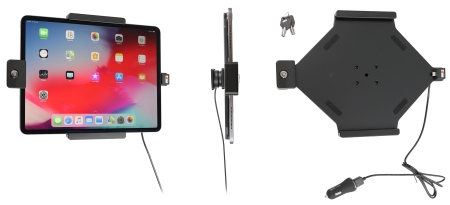 Brodit Holder med nøkkel-lås, Apple iPad Air 13 2024  (A2898, A2899, A2900)/Air 13 2025 M3 (A3268, A3268, A2371)/Pro 12,9 2018 (A1876, A1895, A1983, A2014)/Pro 12.9 2020 (A2069, A2232, A2229)/Pro 12.9 5th Gen 2021 (A2378, A2379, A2461)/Pro 12.9 6th Gen 20 i gruppen Billyd / Smartphone til bilen / Mobilholdere hos BRL (240752095)