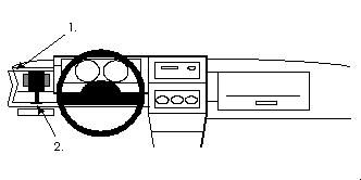 ProClip Monteringsbøyle Volkswagen Polo 91-94, Venstre i gruppen Billyd / Hva passer i min bil  / Volkswagen / Polo / Polo 1994-1999 hos BRL Electronics (240801913)