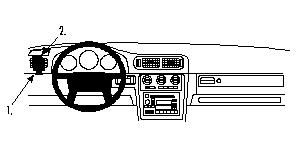 ProClip Monteringsbøyle Volvo S70/V70/C70 97-00 i gruppen Billyd / Hva passer i min bil / Volvo / Volvo XC70 / Volvo XC70 1997-2000 / Øvrig XC70 1997-2000 hos BRL Electronics (240VOLS7097PROCL)