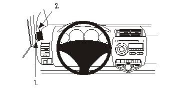 Brodit ProClip, Honda Jazz 05-08 i gruppen Billyd / Hva passer i min bil / Honda / Jazz / Jazz 2002-2009 hos BRL (240803582)