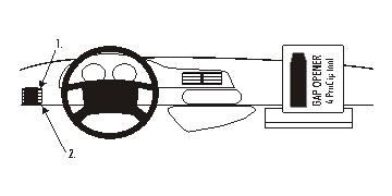Brodit ProClip, Citroen/Peugeot i gruppen Billyd / Hva passer i min bil / Peugeot / Peugeot Expert / Peugeot Expert 1994-2007 hos BRL (240803801)