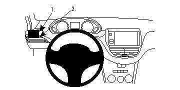 Brodit ProClip, Peugeot 2008/208 12-19 i gruppen Billyd / Hva passer i min bil / Peugeot / Peugeot 2008 / Peugeot 2008 2013-2019 hos BRL (240804765)