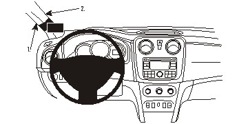 Brodit ProClip, Dacia Sandero 13-21 i gruppen Billyd / Hva passer i min bil / Dacia / Dacia Sandero / Dacia Sandero 2012-2021 hos BRL (240804898)