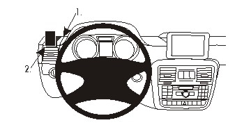 Brodit ProClip, Mercedes Benz G-Class 13-18 i gruppen Billyd / Hva passer i min bil / Mercedes / G-wagon hos BRL (240804934)
