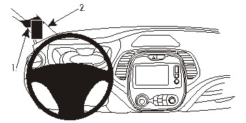 Brodit ProClip, Renault Captur 14-19 i gruppen Billyd / Hva passer i min bil / Renault / Captur / Captur 2013-2019 hos BRL (240804943)