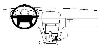 Volvo S40 96-00, Konsoll i gruppen Billyd / Hva passer i min bil / Volvo / Volvo V40 / Volvo V40 1996-2000 / Bluetooth/AUX/Annet hos BRL (240832284)