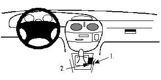 ProClip Monteringsbøyle Renault Scénic 96-99, Konsoll i gruppen Billyd / Hva passer i min bil  / Renault / Scénic hos BRL Electronics (240832419)