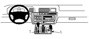 ProClip Monteringsbøyle Lexus LX Serie 95-98, Konsoll i gruppen Billyd / Hva passer i min bil / Lexus hos BRL Electronics (240832462)