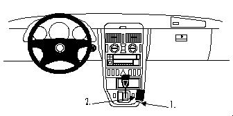 Brodit ProClip, Mercedes Benz SLK-Class 97-04 i gruppen Billyd / Hva passer i min bil / Mercedes / SLK / SLK 1997-2004 hos BRL (240832496)