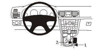 ProClip Monteringsbøyle Opel Vectra 06-10, Konsoll i gruppen Billyd / Hva passer i min bil / Opel / Vectra / Vectra 2002-2008 hos BRL Electronics (240833678)