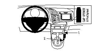 ProClip Monteringsbøyle Honda CR-Z 11-15, Konsoll i gruppen Billyd / Hva passer i min bil  / Honda hos BRL Electronics (240834553)