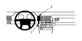 ProClip Monteringsbøyle Volvo 960 91-97, Sentrert i gruppen Billyd / Hva passer i min bil / Volvo / Volvo 940/960 / Volvo 940/960 1991-1998 hos BRL Electronics (240851509)