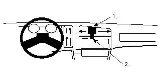 ProClip Monteringsbøyle Ford Sierra 82-86, Sentrert i gruppen Billyd / Hva passer i min bil / Ford / Sierra / Sierra 1982-1993 hos BRL Electronics (240851514)