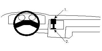 ProClip Monteringsbøyle Ford Escort 86-90, Sentrert i gruppen Billyd / Hva passer i min bil / Ford / Escort / Escort 1980-1990 hos BRL Electronics (240851543)