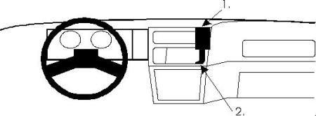 ProClip Monteringsbøyle Ford Sierra 87-89, Sentrert i gruppen Billyd / Hva passer i min bil / Ford / Sierra / Sierra 1982-1993 hos BRL Electronics (240851553)