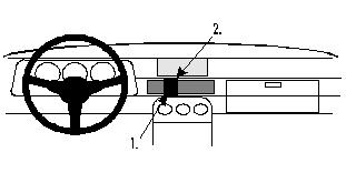 Brodit ProClip, Porsche 924/944 76-88 i gruppen Billyd / Hva passer i min bil / Porsche / 924 / 924 1976-1988 hos BRL (240851554)