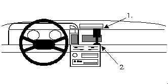 ProClip Monteringsbøyle Nissan Sunny 87-90, Sentrert i gruppen Billyd / Hva passer i min bil  / Nissan / Sunny hos BRL Electronics (240851572)