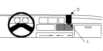 ProClip Monteringsbøyle Fiat Ducato 83-94, Vinklet i gruppen Billyd / Hva passer i min bil  / Fiat / Ducato hos BRL Electronics (240851829)