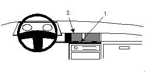 ProClip Monteringsbøyle Honda Civic/Honda Shuttle 88-91, Sentrert i gruppen Billyd / Hva passer i min bil / Honda hos BRL Electronics (240851831)