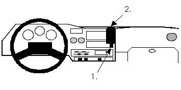 ProClip Monteringsbøyle Toyota Landcruiser 87-90, Sentrert i gruppen Billyd / Hva passer i min bil / Toyota / Landcruiser / Landcruiser 1990-1997 hos BRL Electronics (240851834)