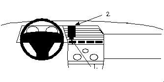 ProClip Monteringsbøyle Alfa Romeo 164 89-90, Sentrert i gruppen Billyd / Hva passer i min bil  / Alfa Romeo hos BRL Electronics (240851846)